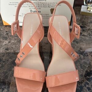 Marc Fisher Coral Patent Leather Sandals